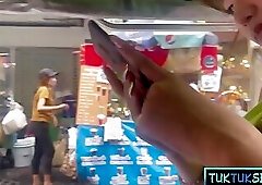 Busty Thai MILF is always very busy spending time with customers