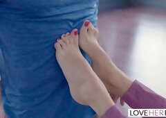 Large Breasts Anissa Kate Screws Her Yoga Instructor Whilst On Session