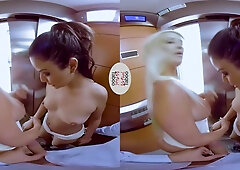 Sienna Day, Nikole VR Porn: Stuck in Mom in Elevator - VirtualTaboo