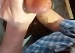 A springtime garage blowjob