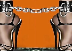 Having some enjoyment with T-Girl Lumina on the bed after our Bruggelen outside session