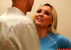 Kam Stone And Sam Ledgers gay fuck sesh while Hoss Kado masturbates watching them