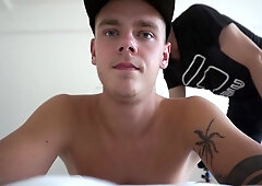 Jamie's White Tan-Lined Ass Turned Red