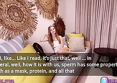 Saved Her Burnt Face with Cum Cream