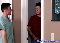 Strong Male Nurse Riding Studs Prick