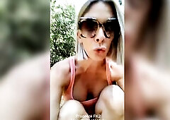 Willing and clothed for my hike! Defiance me to get my snatch broken by a...