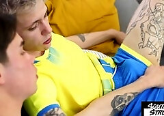 Tattooed twunk Max Gen gets raw fucked by Alan Stark at SOUTHERNSTROKES