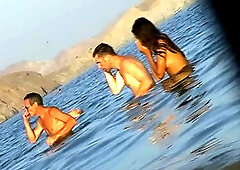 Nude beach images with sexy babes