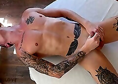 A stranger neighbor with a big dick fucked a cute guy hard