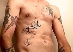 Luxurious dude jacking BWC in the mirror