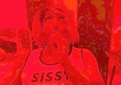 Crossdresser in sissy attire