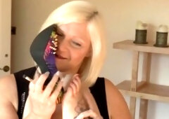 Granny Lacey Starr and her cougar neighbor Sarah Jane enjoy a wild time with her curves