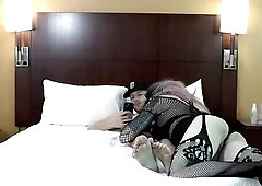 Sexy Punk Trans Woman Sucking Shlong