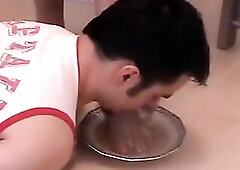 Richie sits at the table and eats his soup; When its mistresse Linda sees this, this babe cannot take hold of this impudent behaviour; Your thrall sit