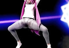 Playful ladies with big cock love ding a music video