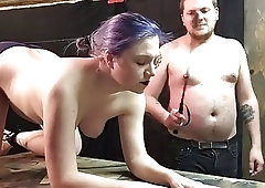 Alt babe endures maledom spanking because she loves it