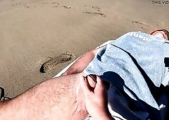 Saw a exposed chap on the sand and decided to give him the superlatively good oral