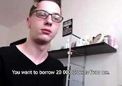 Debt Dandy - Perfect 18 yr old throat fucking indoors