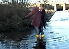 latex and rubber boots