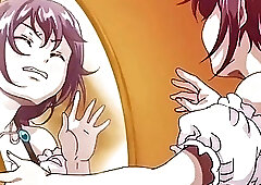 Cute sexy girl turns robber into woman then hot sex him with her demon futa clit