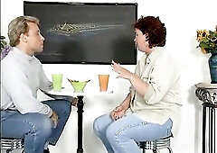 mother I'd like to fuck sucks shlong then gets drilled to a throat spunk fountain