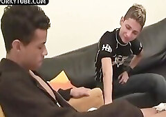 Colombian boy huge cock with blond hot friend