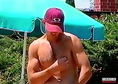 Dane Stone Jerks Off By Jacuzzi - Dane Stone