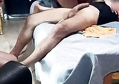 Double permeated wife in cuckold 3some