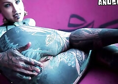 Solo ANAL fisting - Toys and Plugs for Tattoo Cutie - Butthole streching