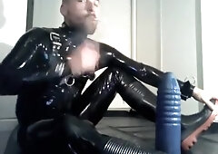 Full rubber dildo fuck smoke