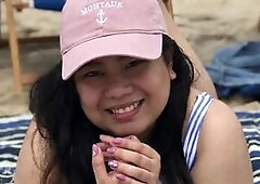 Pregnant Asian wife cheats on cheating husband