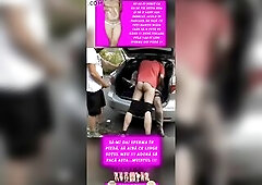 visez la un futai, alaturi de sotia mea, intr-o parcare, cu multi baieti si multa sperma de lins!
