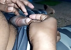 Bhabhi's pussy filled with internal cumshot juice during intense fucking