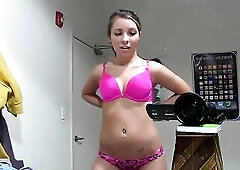 three hot gals striptease in nature's garb dance cam style (Whitney Taylor, Stevie Shae and Sasha Hall)