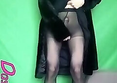 DashaNoihara #30 - Cute transgirl showing her fur coats