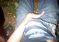 Jerking off in panties