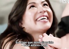 enteada ensinando a usar cintaralho legendado