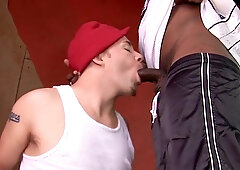 Billy Dewitt worships black dick like a good whore