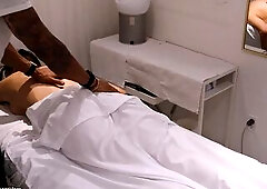 Everybody's favourite unfaithful wife is back with the masseur for some greater quantity hot cheating. Her little cuckold spouse is sitting at ho