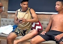 My friend catches me with his boyfriend and decides to join in, part 1.