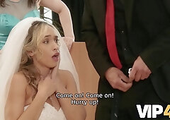 Briana Banderas gets a hardcore pounding from her huge tits and hairy snatch while her hubby watches in awe