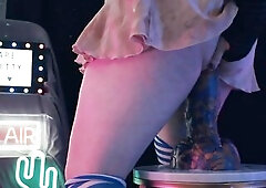 Riding MASSIVE Bad Dragon Sex Toy (Spitfire XL)