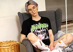 Karol Gajda fucks his ass while rubbing his dick