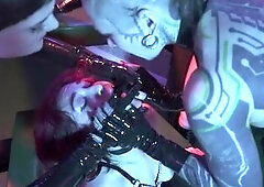 Latex Strapon Triple Domination with Mistress Ae, Mixstress Switch & Mushroom Sofi