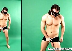 Stud Ricky Turner shows off his massive cock while getting undressed and has a solo session