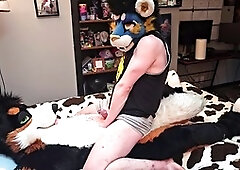 Throbbing cum, bondage & discipline, fursuit