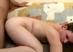 Hungry Blonde Gay on Extreme Dick Sucking, Ass Fucking