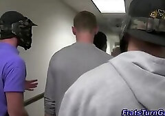 Straight teens get naked