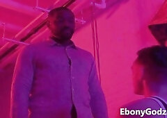 liking Every Bit Of Master's ebony jizz-shotgun I Take