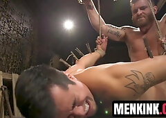 Riley Mitchell leaves Tony Prower drips cum after relentless ass ruin